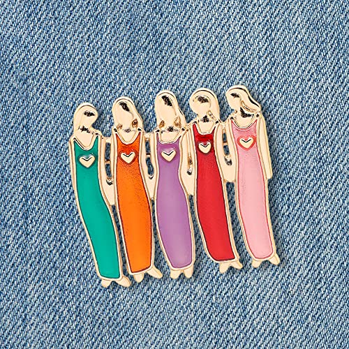 Image of KILIPOL Best Friends Shirt Bag Hat Jewelry Accessory Decor for Birthday Party Christmas Gift (Five Sisters)