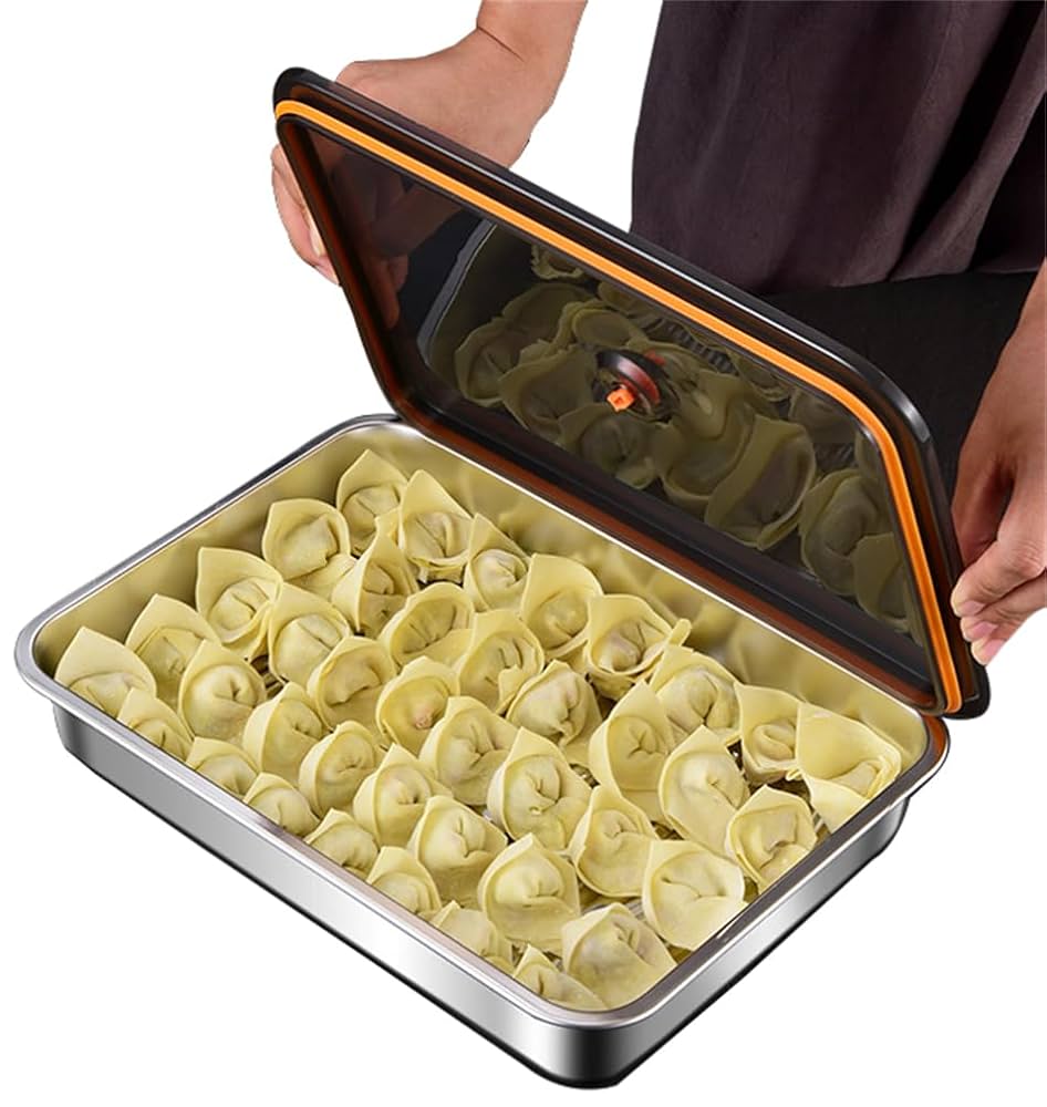 Amazon｜[LINSHIN]餃子保存容器 大容量 餃子 収納ボックス