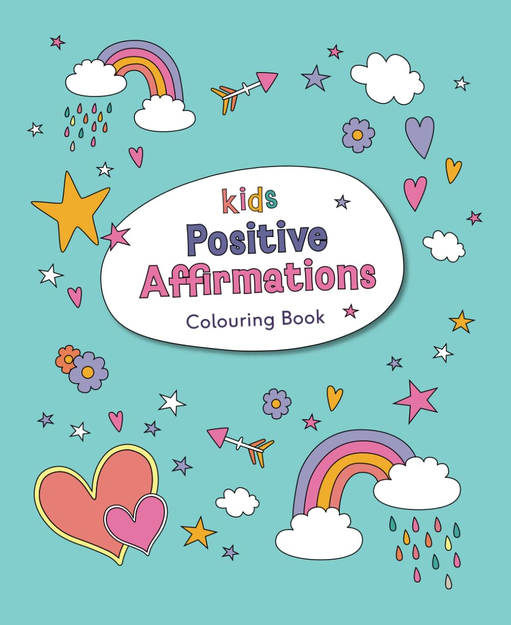 Kids Positive Affirmations Colouring Book