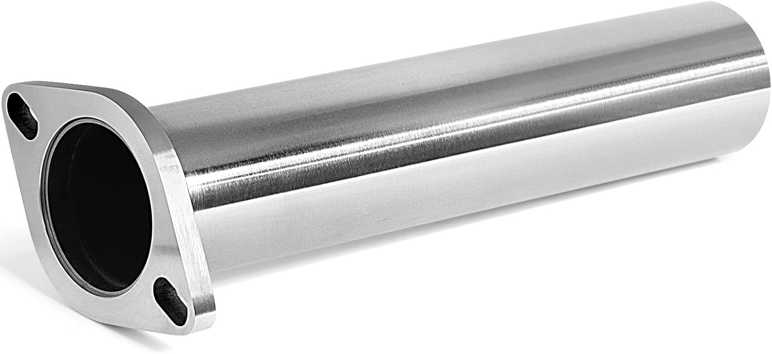 2.5" Exhaust Flange Adapter, 2 1/2 inch OD Exhaust Pipe 12 in Length
