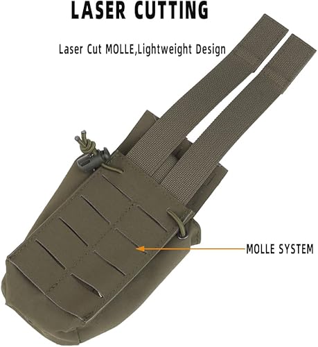 Miniatura 4 de Bolsa multifuncional Molle SPUD, táctica de liberación rápida para colgar en el pecho, bolsas para revistas, bolsa de radio para caza, airsoft