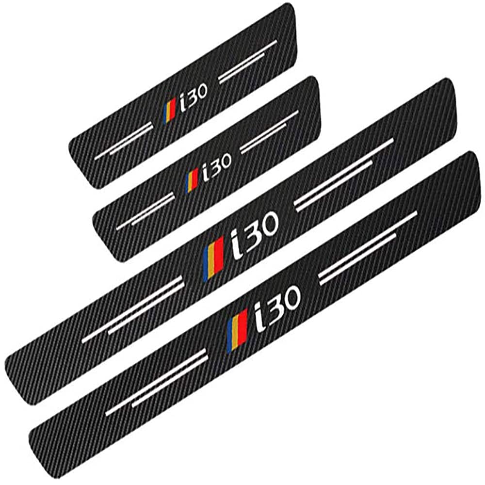 Protections Seuil De Porte Voiture Peugeot Boxer 2006-2021 - Kit 4 Pièces En Fibre Carbone Antrayures