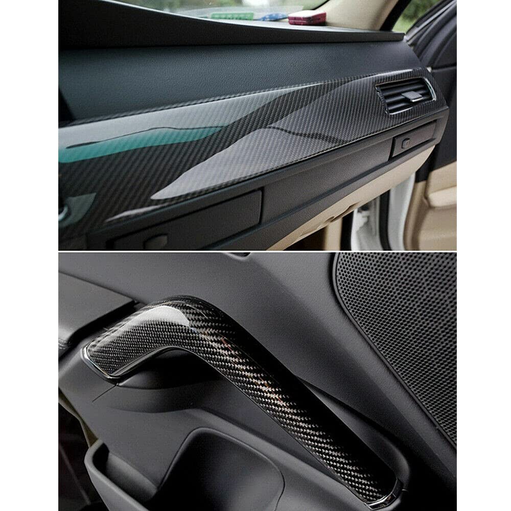 Baceyong Folia samoprzylepna 5D Car Carbon Vinyl Wrap Roll, folia samoprzylepna do samochodu i motocykla, dekoracja wewnątrz i na zewnątrz, 50 x 152 cm