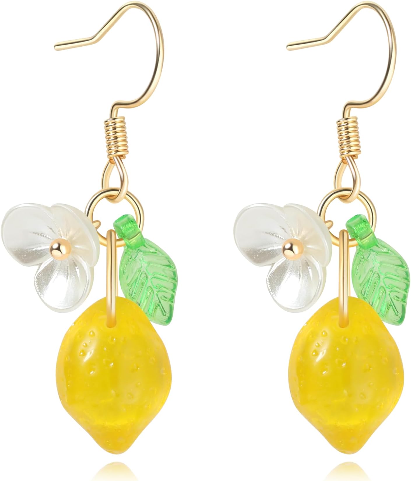 Fruit Earring Strawberry Lemon Orange Grape Cherry Raspberry Pomegranate Lightweight Trendy Drop Dangle Accessories for Women