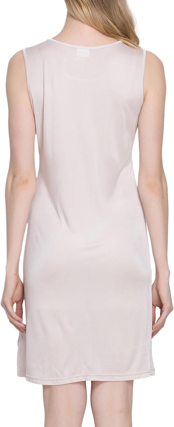Silk Tank Nightgowns Women Pure Silk Sleepwear Sleeveless Night Shirt Soft Sleep Shirt Pajamas Dress - Image 3