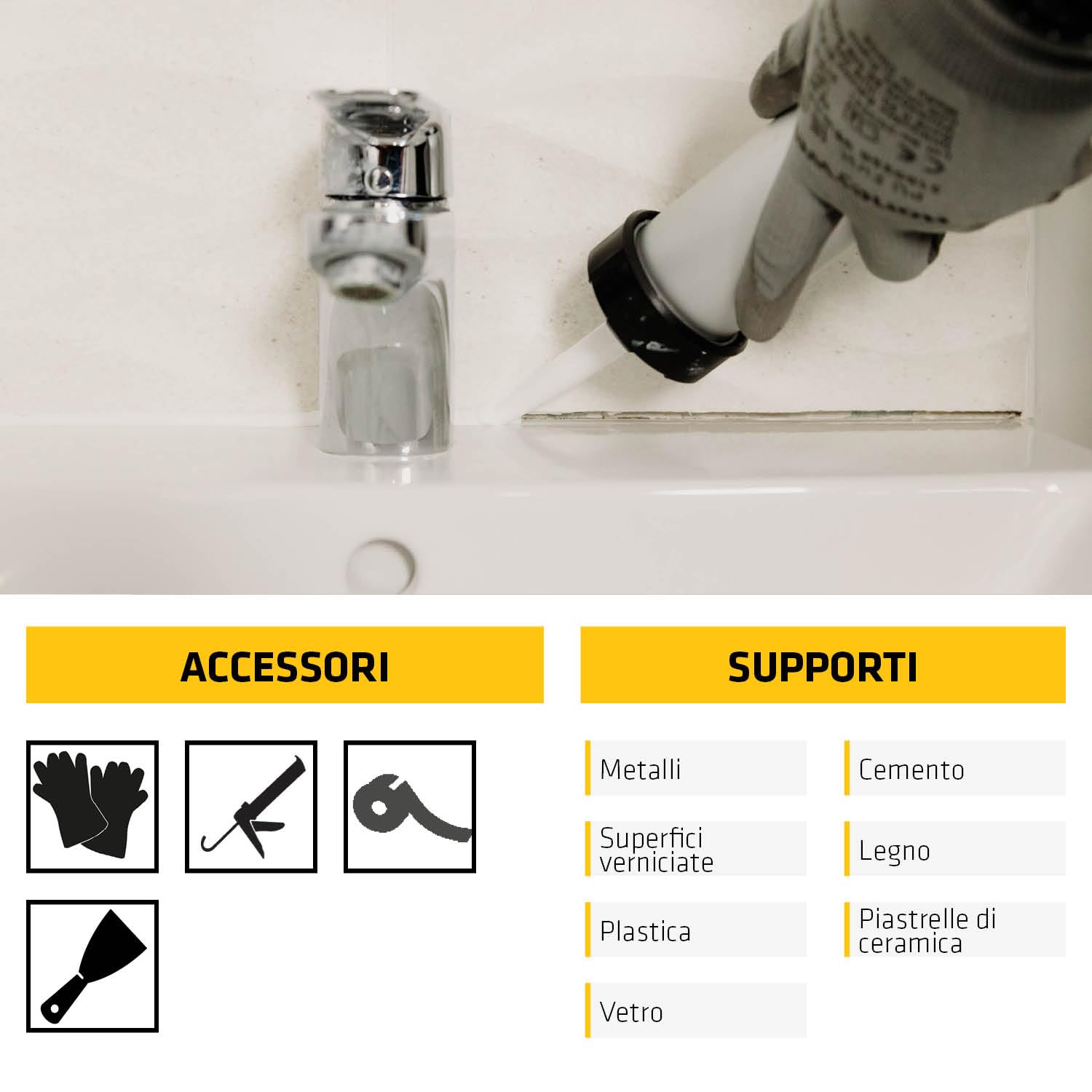 Sika - Sikasil C, Trasparente - Sigillante siliconico multiuso per applicazioni in bagni e cucine - Resistente a raggi UV, funghi e muffa - 300ml