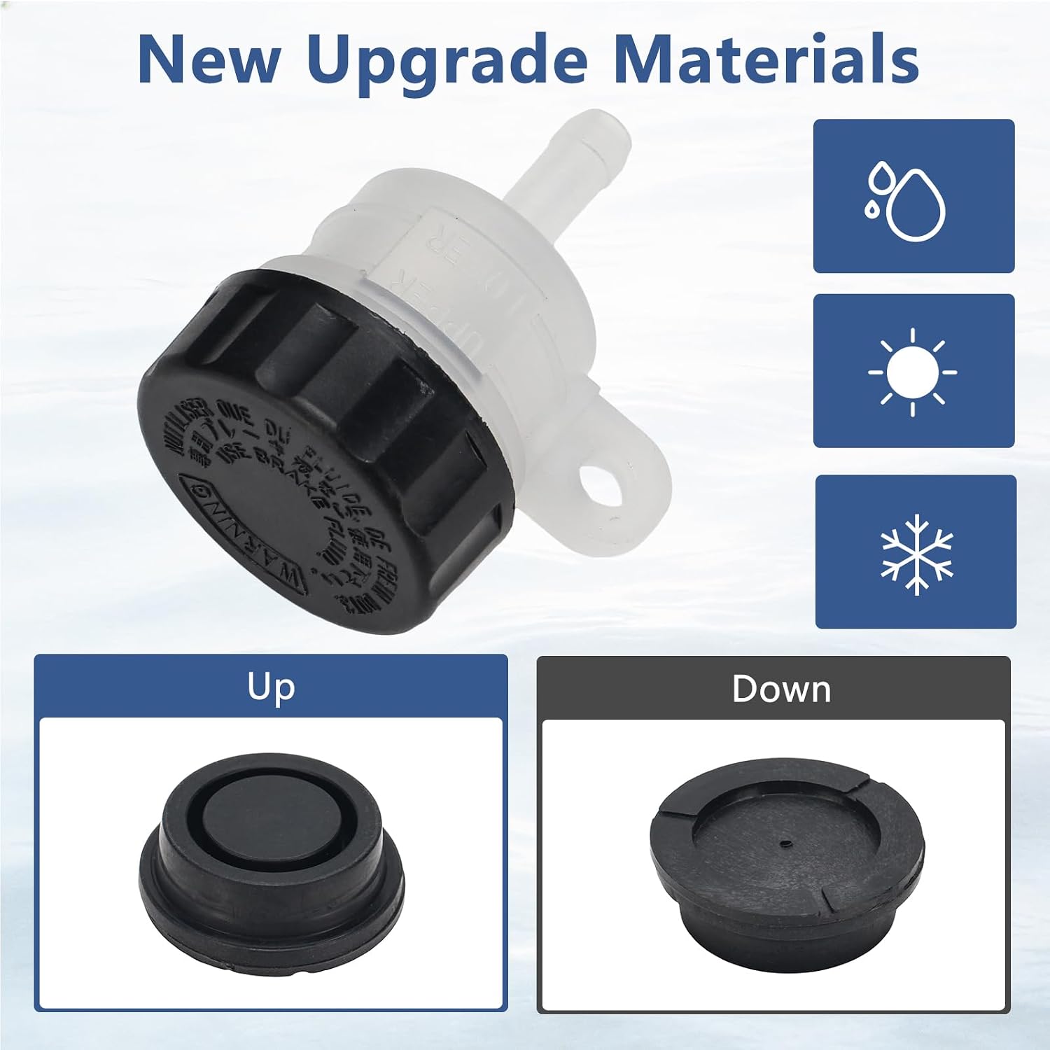 Universal Motorcycle Master Cylinder Fluid Oil Reservoir Rear Brake Clutch Tank Easy Installation
