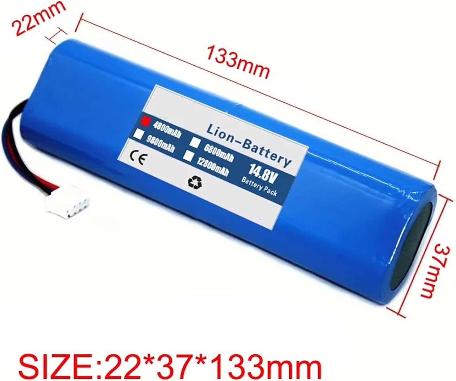 14.4V Robot Vacuum Cleaner Replacement Battery，Compatible For Ecovacs，Compatible For Deebot，Compatible For Ozmo，920,930,901,905,937,900 Lithium-Ion Battery(2600)