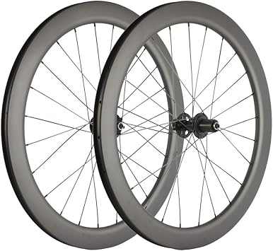 Superteam Carbon Disc Brake 700c Tubeless Road Bike Wheelset 55mm/25mm Wheel