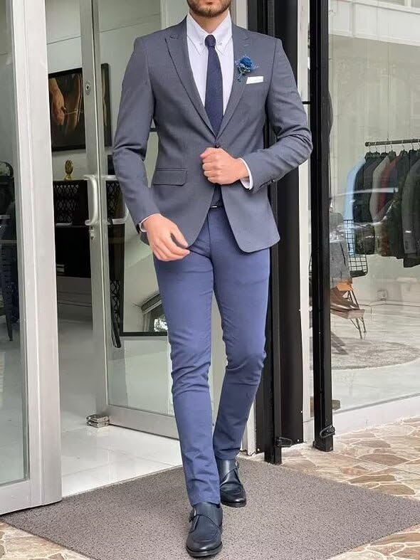 Mens Sport Coats and Blazers for Men Fashion Casual Suit Jacket Slim Fit Men Business Formal Wedding 6