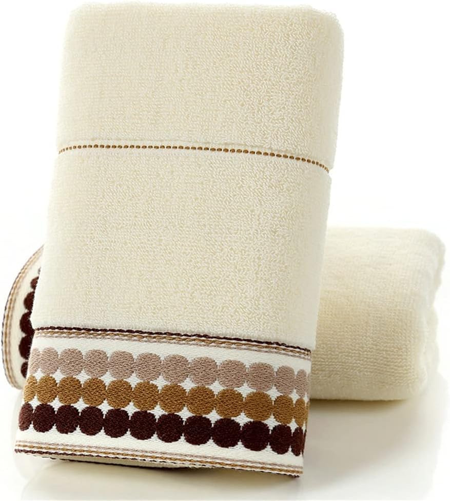 2 / Pcs Soft Cotton Face Towel for Adults Women Men Kids Bathroom Hand Towels Turban for Drying (Color: A, Size: 3575CM(2pcs)) (B 13.8 x 29.5 inches (35 x 75 cm) (2 pcs))