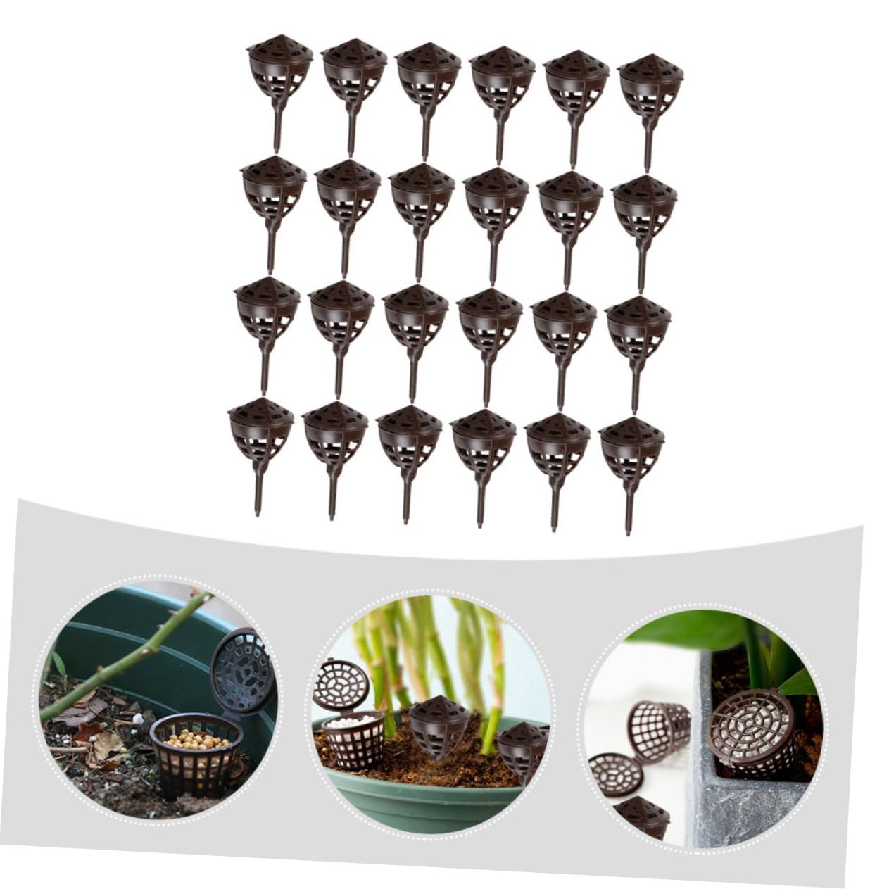 Milisten 2 Ensembles Boîte Engrais Pour Bonsai Couvercle Pour Jardinage Pratique 100 Pièces * 2