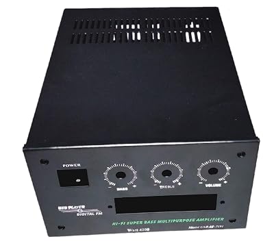 Quality Cabinet for Amplifier Box Body only Black Color Cabinet Chassis with All Screw Bolt with Fan
