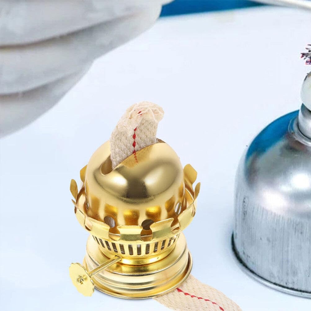 4pcs Kerosene Lamp Holder Oil Lamp Wicks Oil Lamp Burner Accessories Oil Lamp Chimney Holder Kerosene Lamp Globe Temple Oil Lamp Burner Replacement Replaceable Zinc Alloy Base