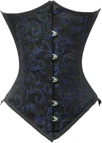 Heavy Duty 26 Double Steel Boned Waist Training Brocade Underbust Corset #8033-BRO