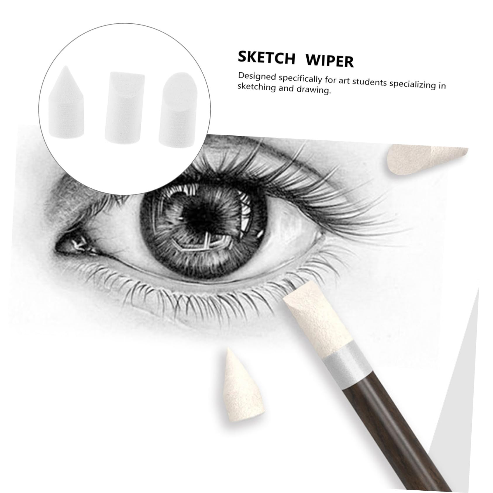 Angoily 3Pcs Artist Sketch Drawing Tools Replacement for Smudging Blending for Depth Texture Artwork for Art Students The Go Artists