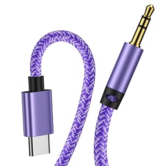Aux to USB C, Type C to 3.5mm Audio Aux Jack Cable for Pixel 10 Pro 10a 9a
