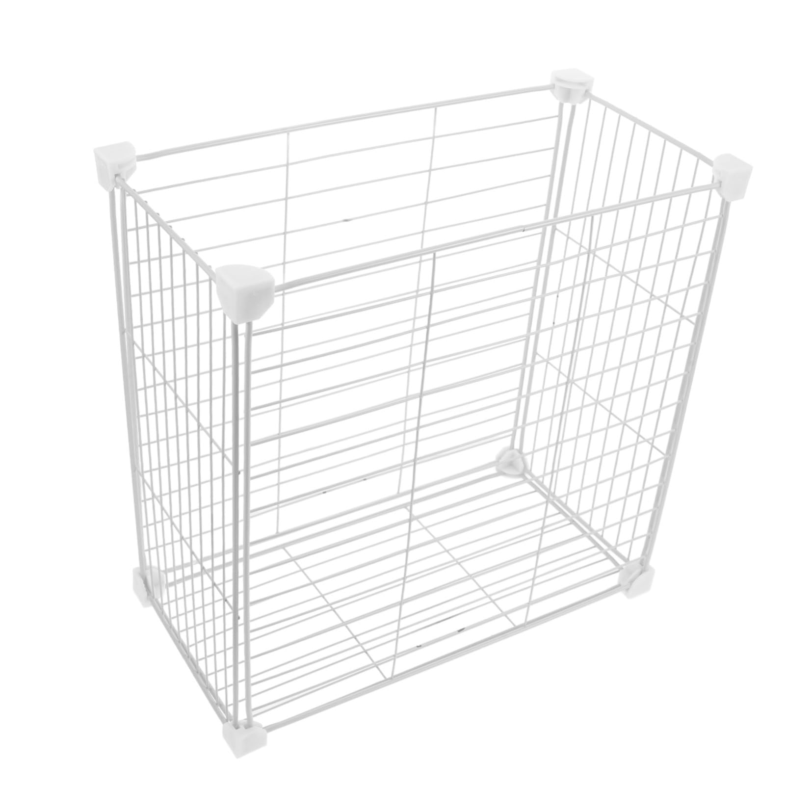 Cesta Divisoria del Congelador de Hierro Blanco para Organizar Alimentos | Diseño de Malla Transpirable, Limpieza Sencilla, Uso Multifuncional para Frutas y Carnes, Apta para Despensa
