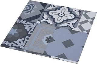 Selbstklebende Bodenplanken PVC 30,5 x 30,5 cm 20 Stück quadratisch mit modernem Design für Wohnzimmer Schlafzimmer Flur pflegeleichter Bodenbelag zur schnellen Renovierung und Dämmung