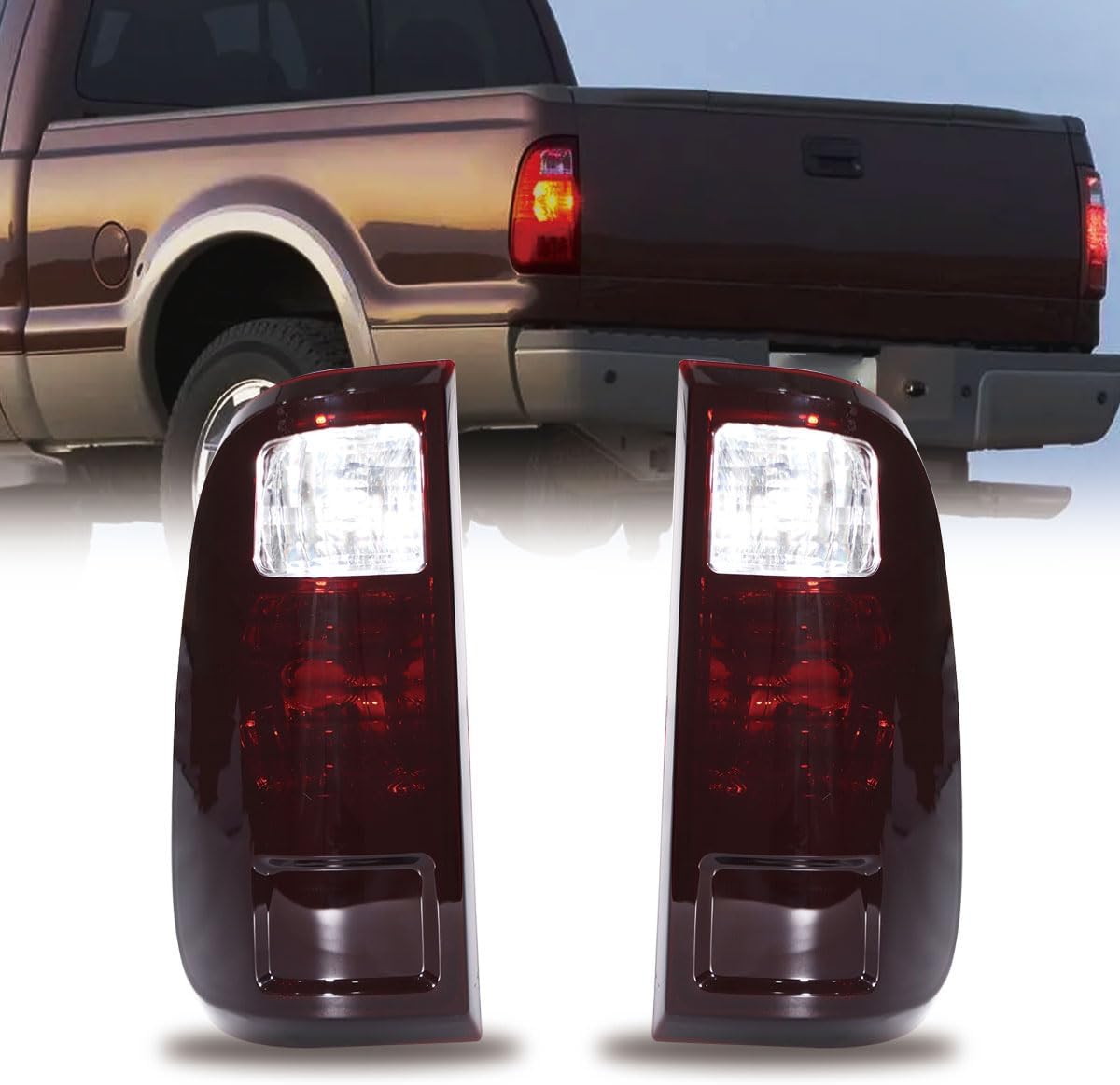 Tail Light Assembly Compatible With 2008-2016 F150 Tail Lights,Right Passenger Rear Brake Lamp Taillight Assembly