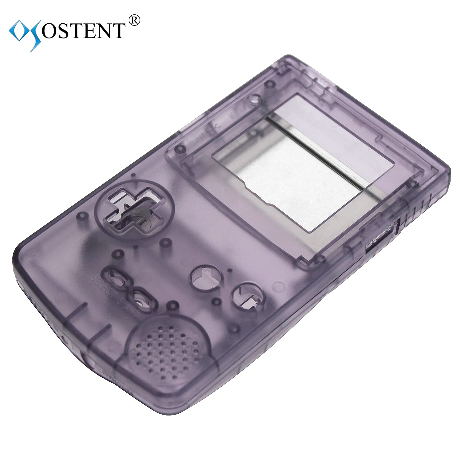OSTENT Full Housing Shell Case Cover Replacement Compatible for Nintendo GBC Gameboy Color Console - Color Clear Purple : Video Games