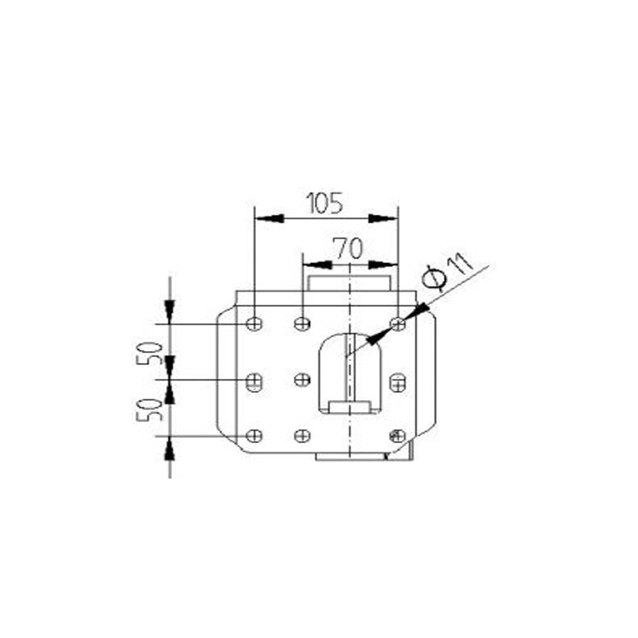 Generisch Automatik Stützrad - Typ ATK 60 - Stützlast: 500kg - Rad: 200x60 mm - Universal Flansch - LKW, Anhänger