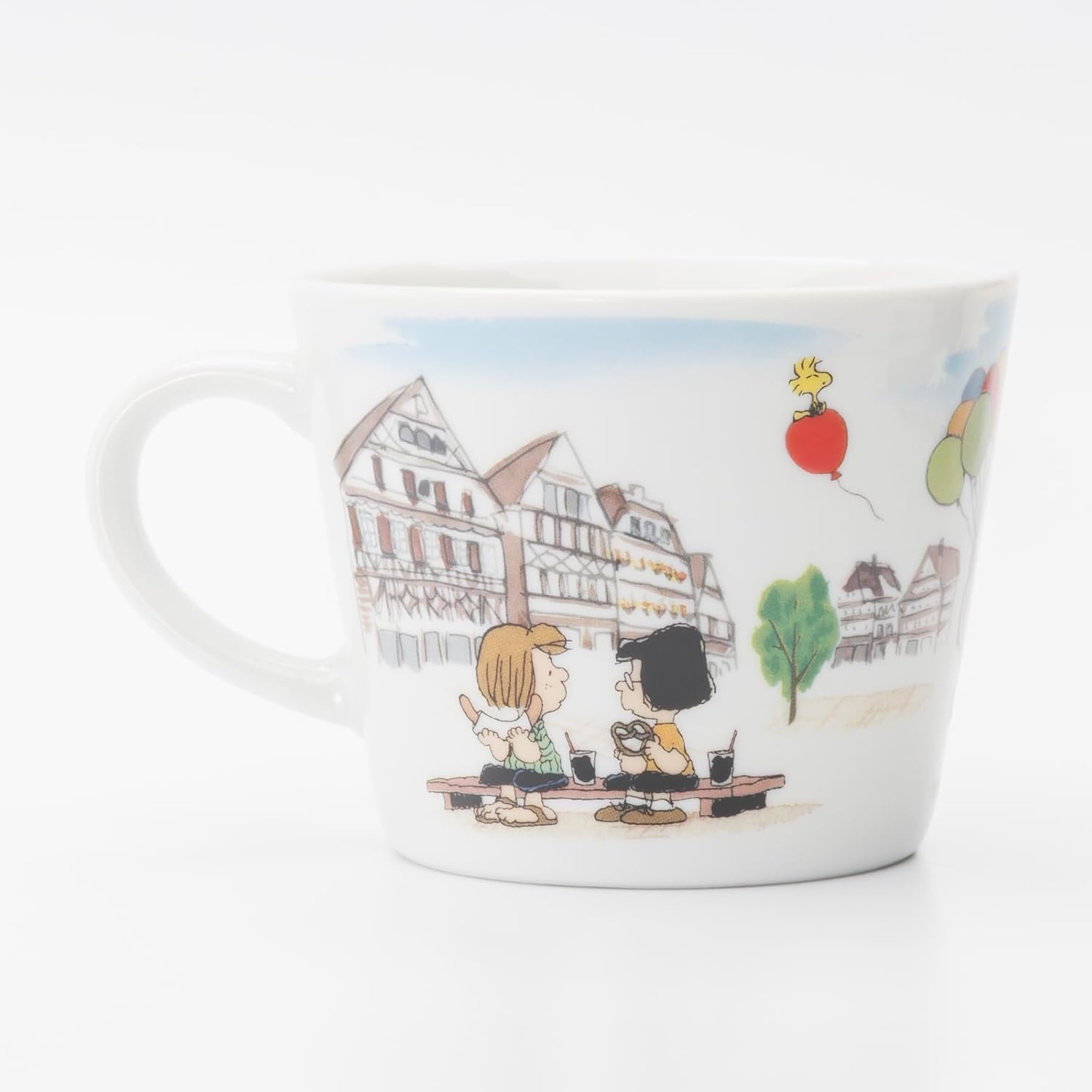 Peanuts 889387 Snoopy World Travel Germany Mug Cup, Diameter Approx. 3.9 x Height 3.1 inches (10 x 8 cm), Capacity: Approx. 11.5 fl oz (340 ml), Microwave and Dishwasher Safe, Made in Japan image 4
