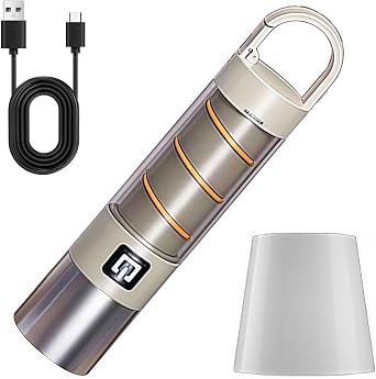 Rechargeable Flashlight,USB C High Lumens Zoomable Small LED Flashlight 5 ModesPlastic Lantern Torch with Side Light Portable Flash Lights for Camping Emergency Cycling Silver