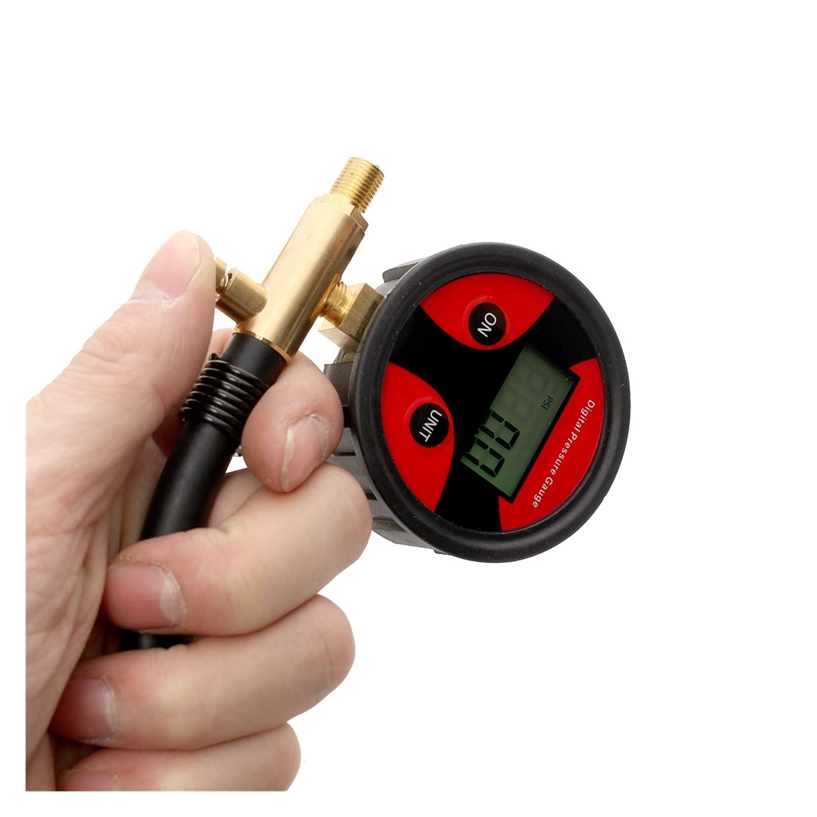 Medidor de presión de neumáticos Digital, manómetro LCD de 200PSI, Motocicleta, Coche, camión, 4 Unidades Disponibles