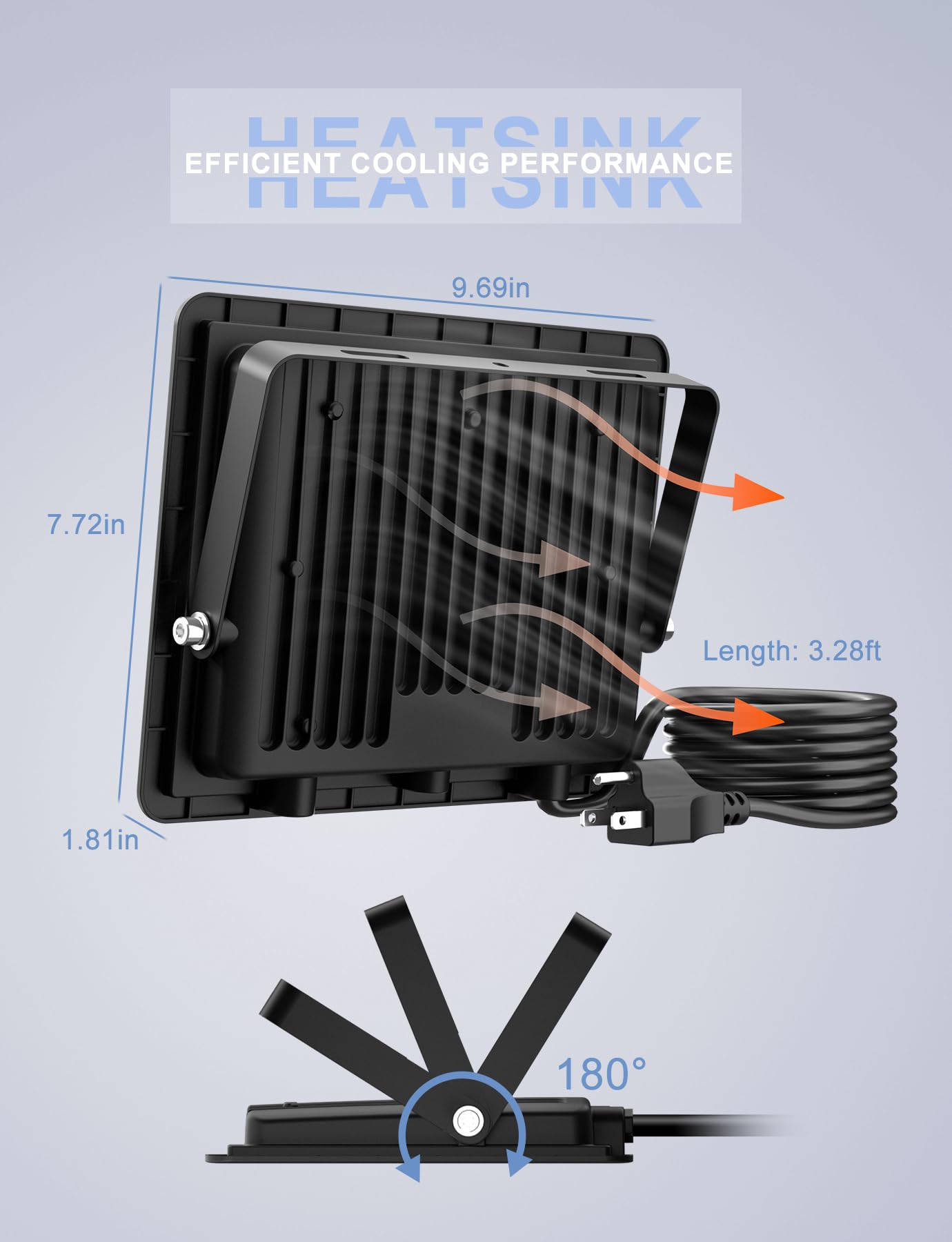 LED Außenstrahler entspricht 800W, 100W RGB Farbwechsel Fluter mit Fernbedienung, Bodenbeleuchtung Innen IP66, Strobe Bühnenbeleuchtung, Stehleuchten für
