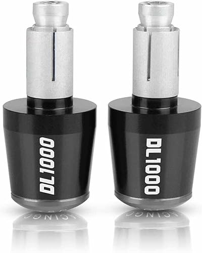 Motorcycle for Suzuki DL1000V-STROM DL 1000 2002-2016 2015 2014 Motorcycle Accessories 78" 22MM Handlebar Hand Grips Handle Bar End Cap (Color  Gris)