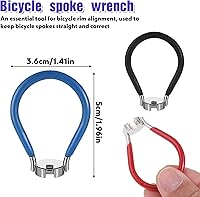 Vista 3 de 7 llaves de radios de bicicleta, herramienta de llave dinamométrica de radios de acero para llantas de bicicleta, kit correcto de llanta