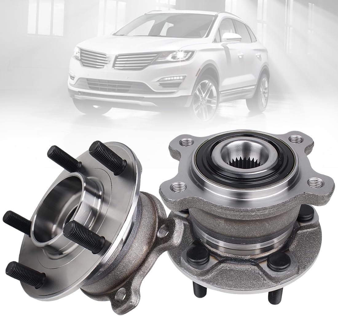 2PCS Rear Wheel Hub Assembly Pair FIT for 2013-2018 Ford Escape AWD Only, FIT for 2015-2019 Lincoln MKC AWD, Replace 512500 (AWD Splined Center)