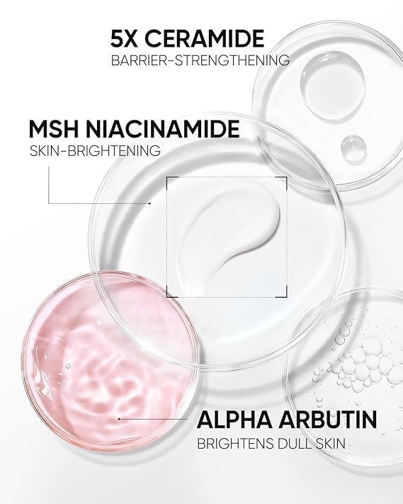 SKINTIFIC Niacinamide Brightening Moisturizer for Radiant Skin | Hydrating Face Cream with TXA, Ceramides & Hyaluronic Acid to Improve Dullness and Even Skin Tone,100g