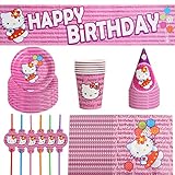 【Juego de decoración de fiesta】Nuestro kit de vajilla es muy adecuado para decorar en diferentes ocasiones. Tales como fiestas de cumpleaños, baby showers, decoraciones navideñas, fiestas de Halloween, fiestas de Nochebuena, fiestas escolares, picnics, fiestas temáticas, Acción de Gracias, fiestas infantiles, etc.