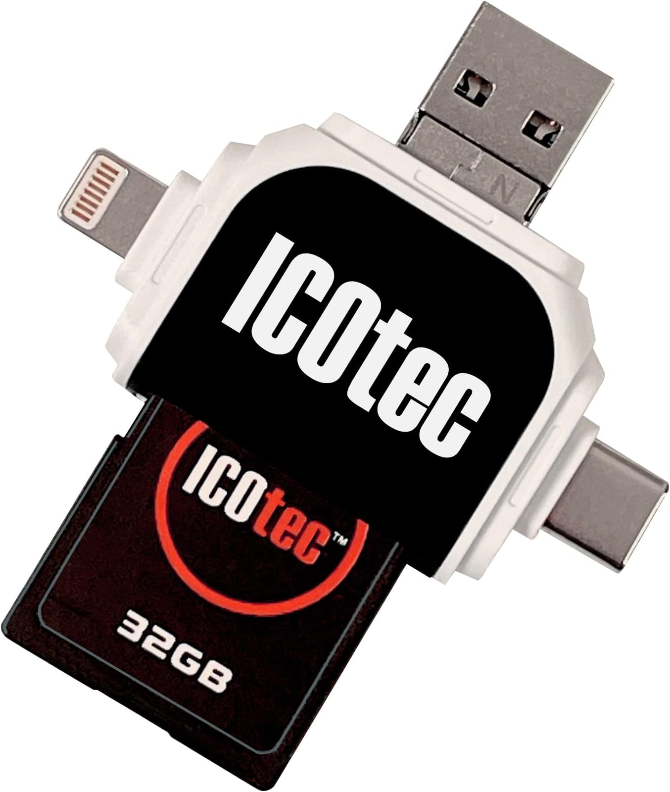 IcotecSD Card Reader for Smartphone File Transfer
