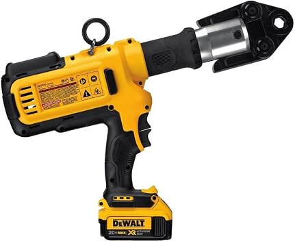 مجموعة أدوات ضغط أنابيب السباكة اللاسلكية DEWALT 20V MAX مع رؤوس تجعيد، أداة ضغط احترافية للأنابيب النحاسية وأنابيب الفولاذ المقاوم للصدأ، 12-1 14، بطاريتان وشاحن متضمن DCE200M2K
