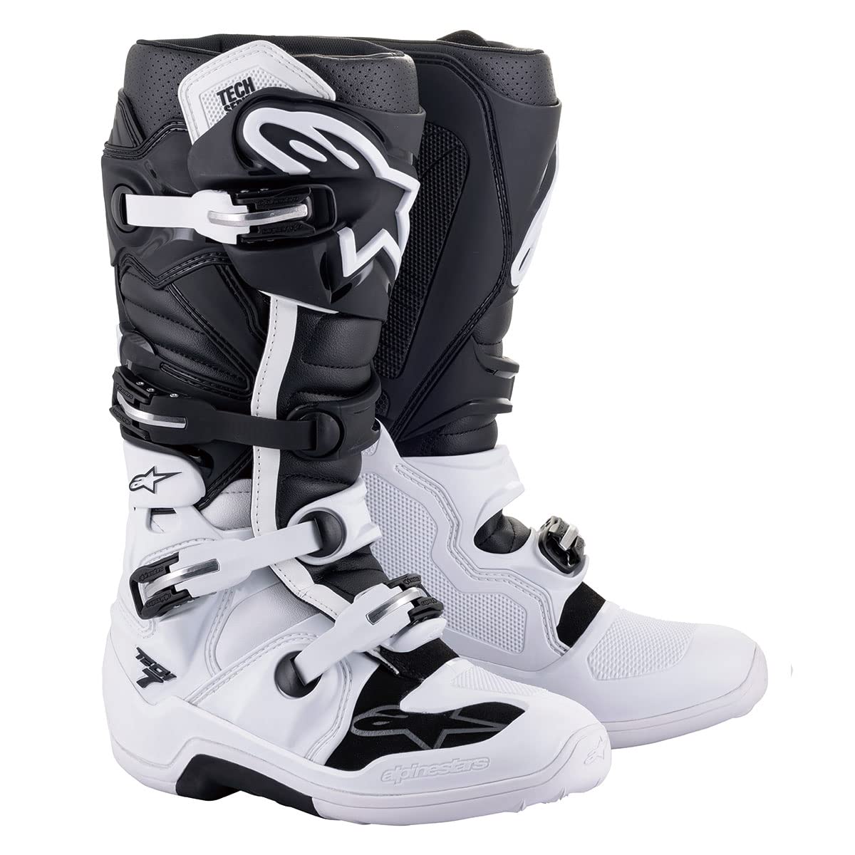 Alpinestars 2012014-1795-16: Tech 7 Boots Blk/Enamel Blu/Fluo Yel Sz 16
