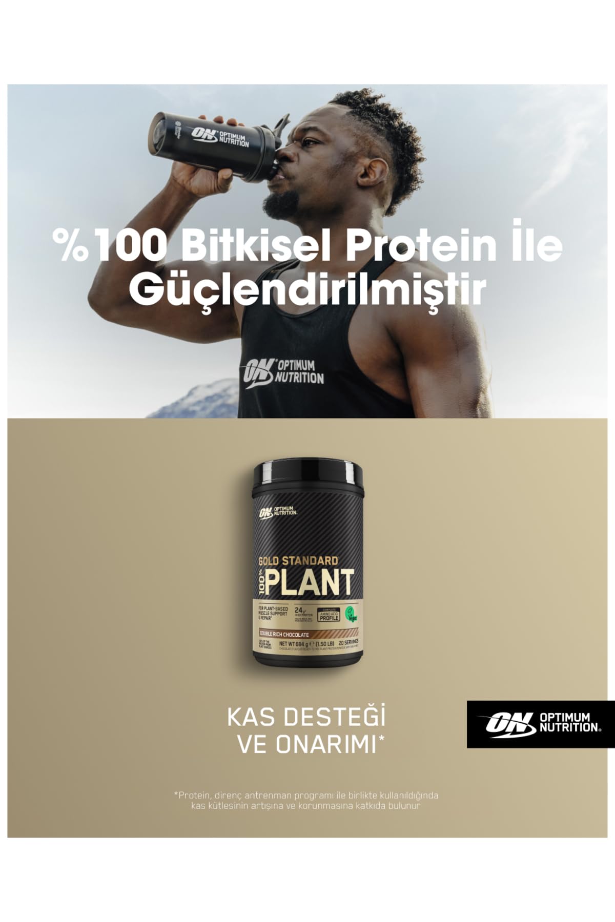 Optimum Nutrition Gold Standard 100% roślina, czekolada - 684 g