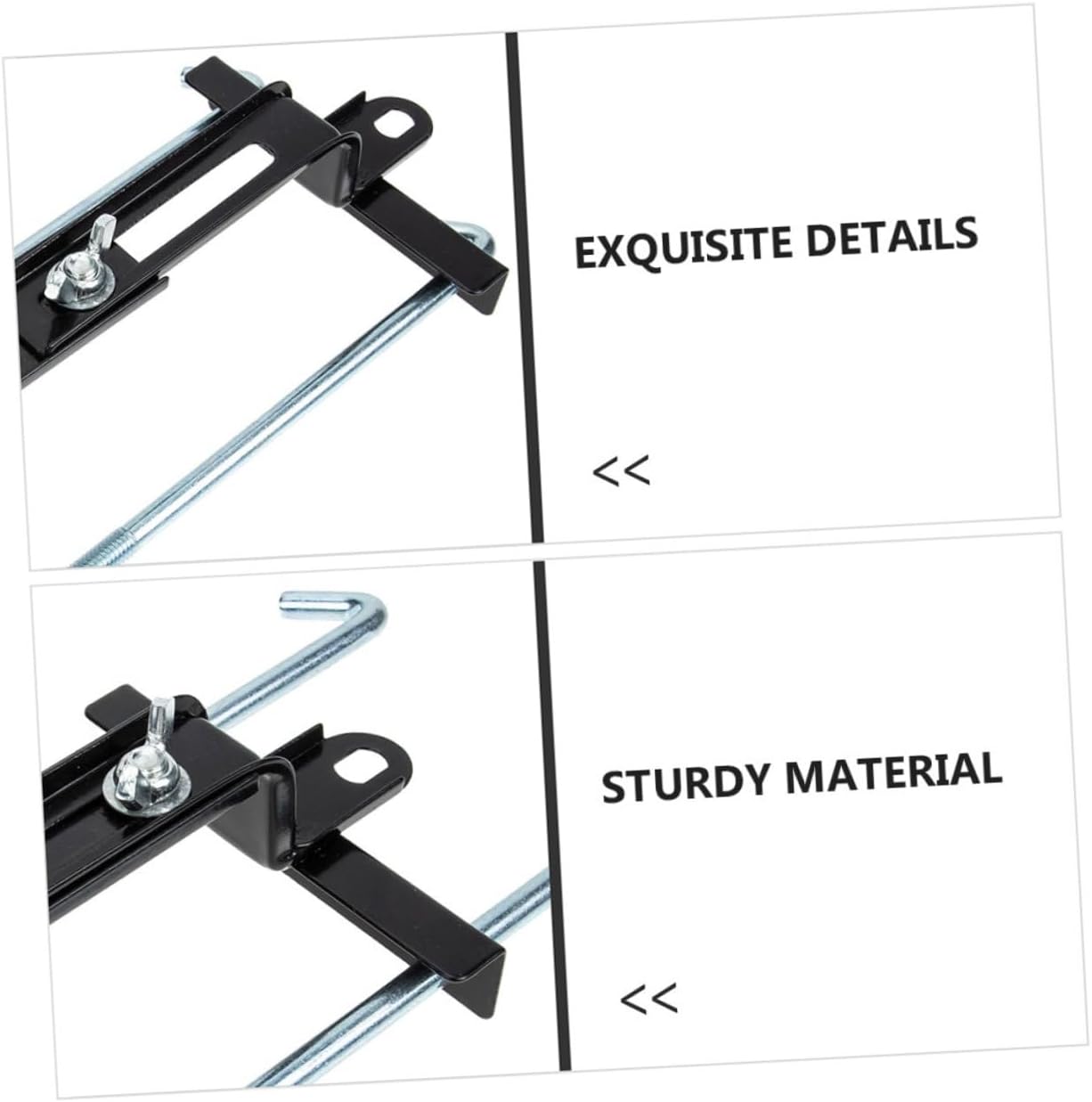 2pcs Adjustable Metal Car Battery Bracket Hold Down Support for Secure Stabilization and Enhanced Protection of Auto Batteries