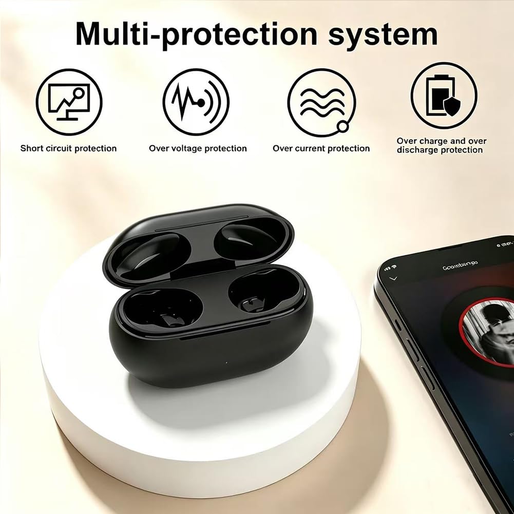 Boitier de Charge sans Fil Compatible avec Beats Solo Buds, étui de Charge sans Fil USB-C avec Bouton de synchronisation Bluetooth 660 mAh Batterie intégrée (Pas d'écouteurs)