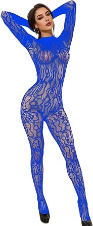 Sexy Lace Jumpsuit For Women One-piece Gloves Fishnet Bodysuit Bodystocking