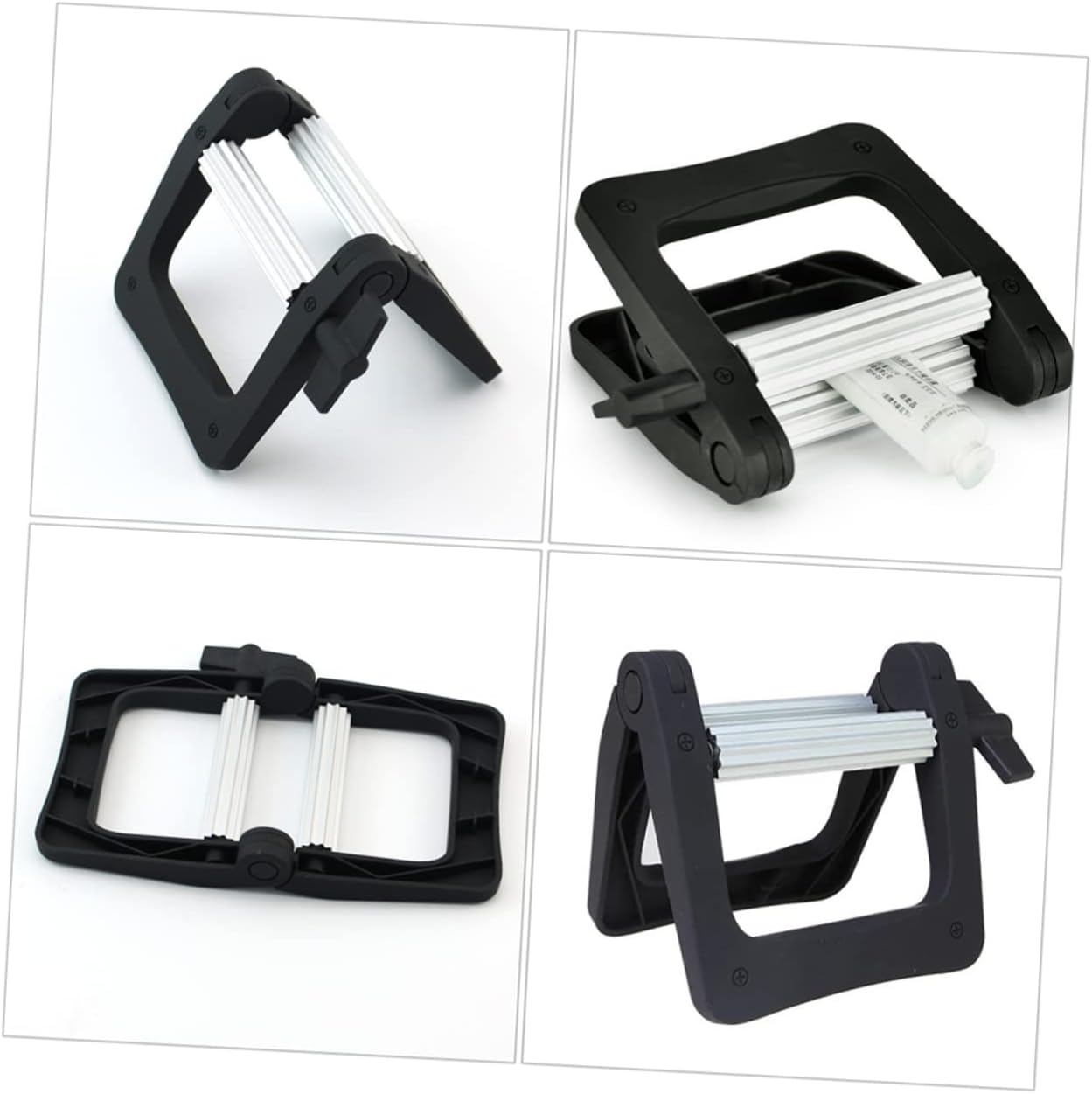 3 pcs Durable Rolling Toothpaste Squeezer for Hair Dye Cream Tubes Ergonomic Design for Effortless Use Bathroom Salon for Lotion Tubes Black