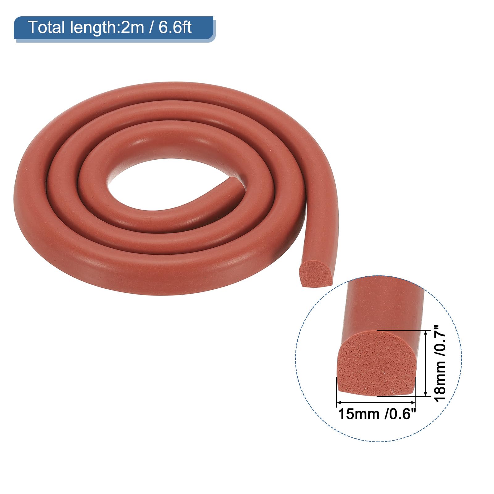 PATIKIL Silicone Foam Seal Strip - Image 2