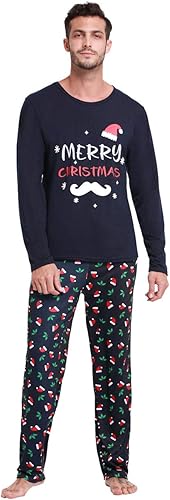 Miniatura 7 de VENTELAN - Conjunto de pijama familiar de Navidad a juego, conjunto de pijamas de Navidad de Papá Noel para parejas y niños