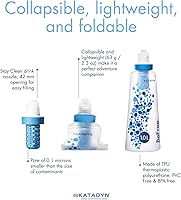 Vista 4 de Katadyn BeFree - Botella de filtro de agua plegable ultraligera de 1.0L para senderismo, camping, mochilero