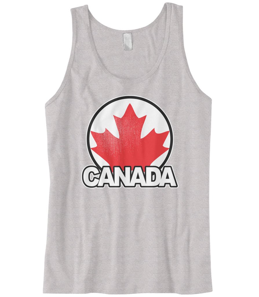 Cybertela Men's Canada Maple Leaf Flag Tank Top