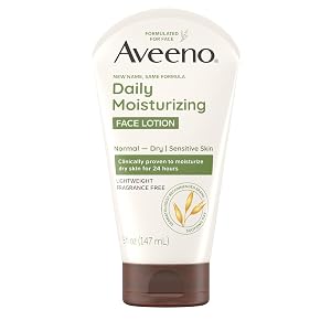 Aveeno Daily Moisturizing Face Lotion with Soothing Prebiotic Oat Lightweight Non-Greasy Facial Moisturizer for Normal to Dry Sensitive