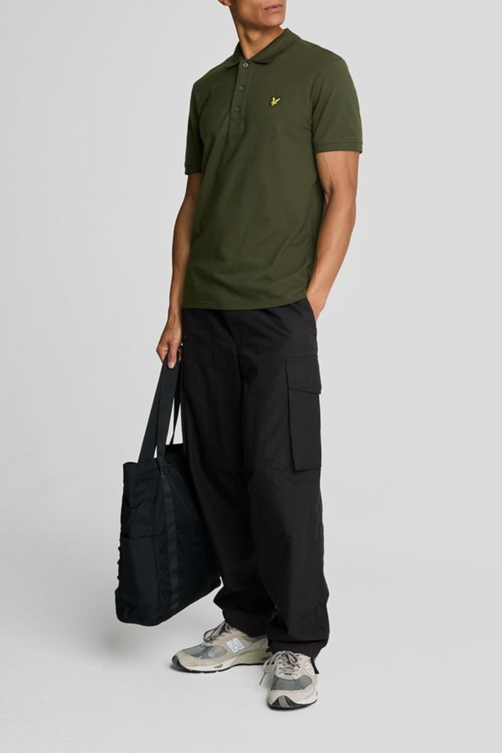 Lyle & Scott Męski Gładka Koszulka Polo Z Bawełny Organicznej, Navy