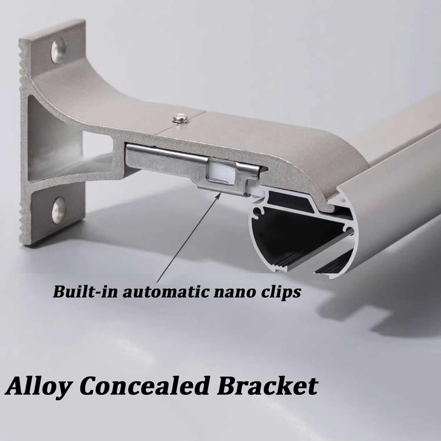 Double Curtain Track System - 4.3ft Wall Mount Rod for Room Dividers & Curtains - Easy Install for Living Room & Bedroom - Versatile White Curtain Rail for Home Décor